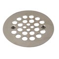 Westbrass 4-1/4" O.D. Shower Strainer Plastic-Oddities Style in Polished Nickel D3193-05